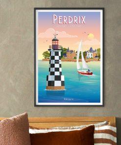 Alternative view of Affiche Perdrix Bateau