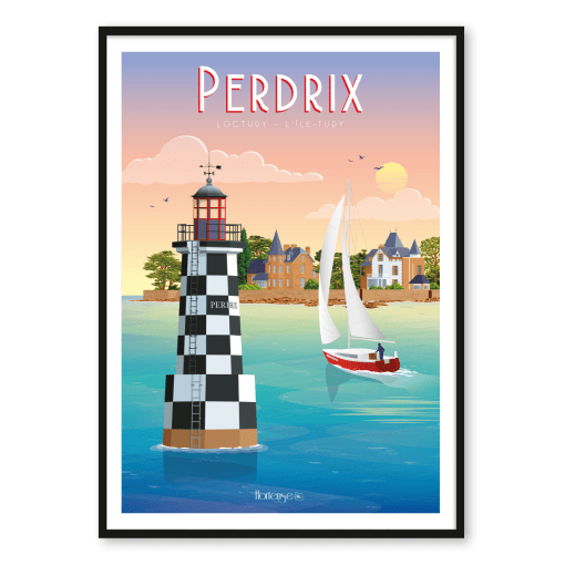 Affiche Perdrix Bateau