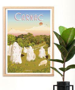 Alternative view of Affiche Carnac - Menhirs