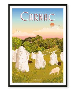 Affiche CARNAC - Menhir