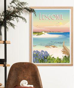 Alternative view of Affiche Lesconil - Ria du Ster