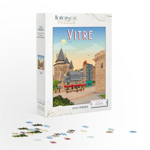 Puzzle Vitré, cité médiévale - 1 000 pièces