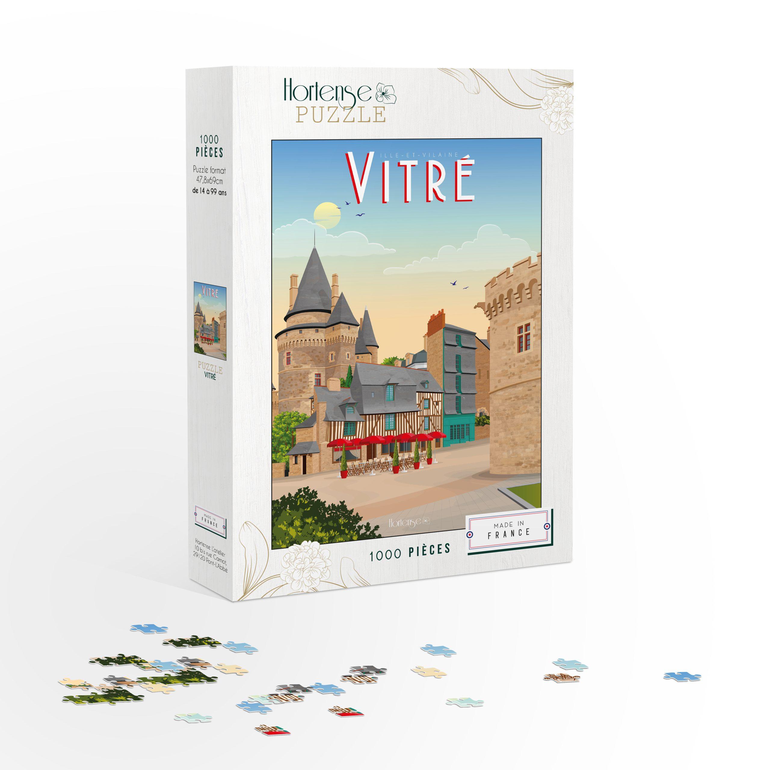 Puzzle Vitré, cité médiévale - 1 000 pièces