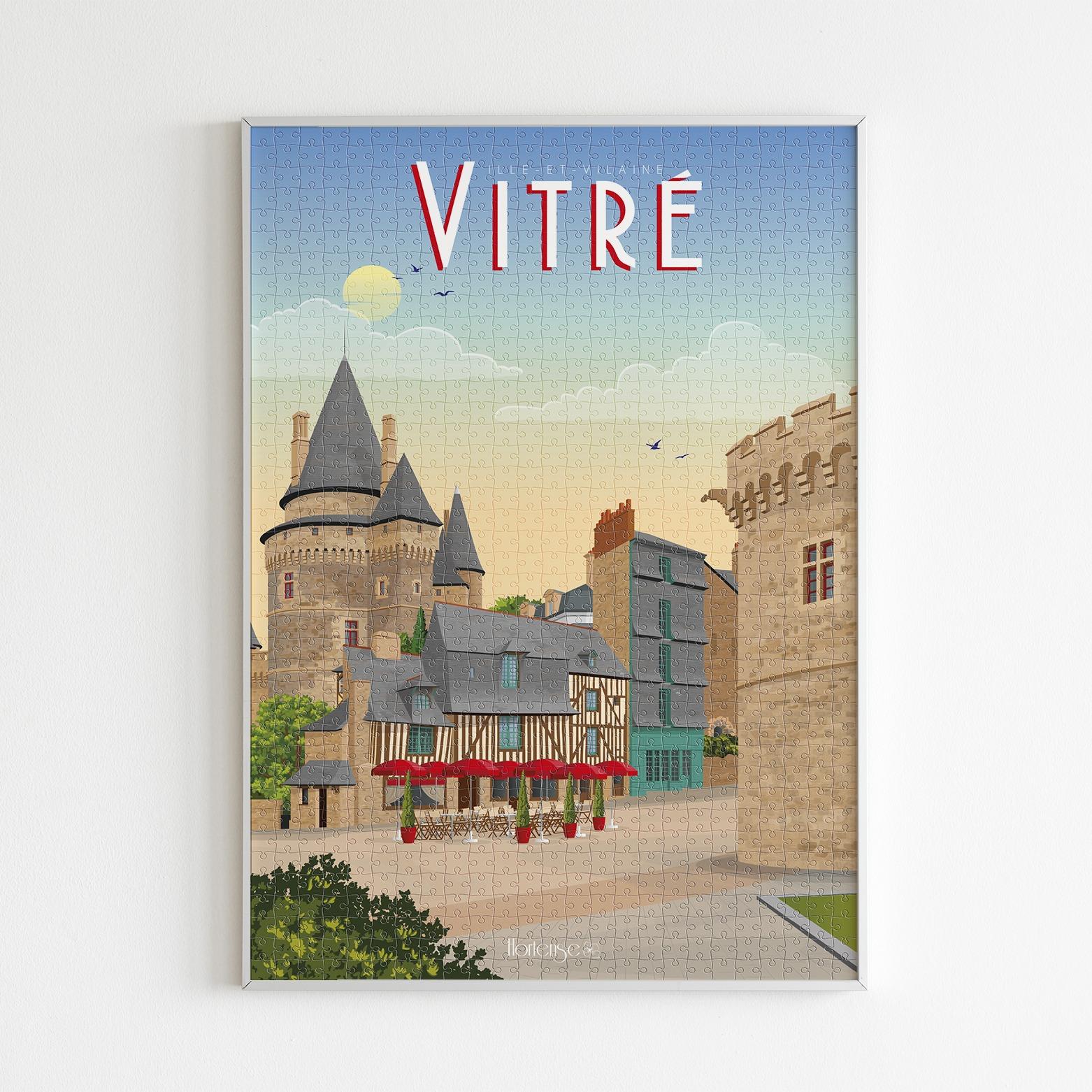 Puzzle Vitré, cité médiévale - 1 000 pièces – Image 3