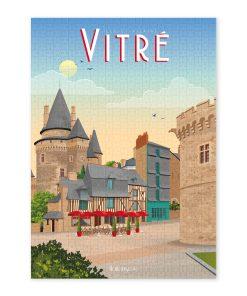 Alternative view of Puzzle Vitré, cité médiévale - 1 000 pièces