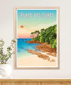 Alternative view of Affiche Plage des Curés, Plougonvelin – Finistère